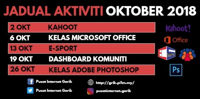 Jadual Okt 2018